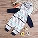 Emmababy Baby Boys Girls Jumpsuit Hooded Romper Outfit Long Sleeve Bodysuit With Pocket (18-24Months, White)