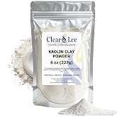 ClearLee Kaolin Clay Cosmetic Grade Powder - 100% Pure Natural Powder - Great For Skin Detox, Rejuvenation, and More - Heal Damaged Skin - DIY Clay Face Mask (8 oz)
