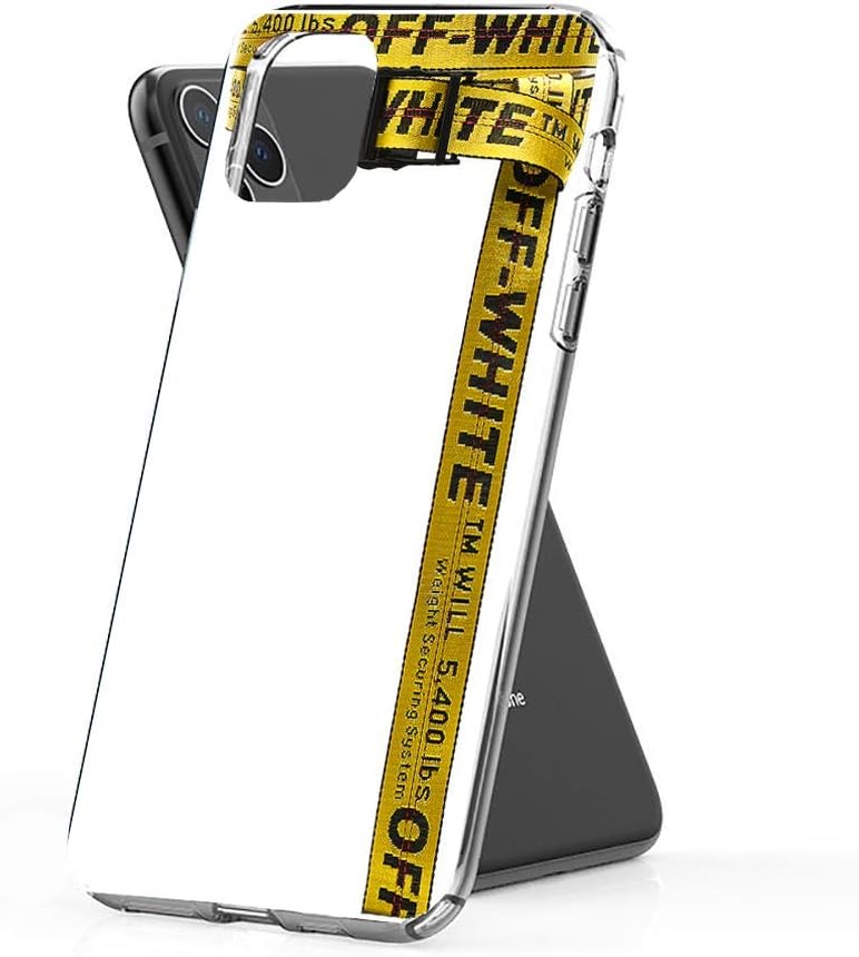 Acedinin Pure Clear Anti-Scratch Motion for iPhone Xs X Cover OW Industrial Belt White