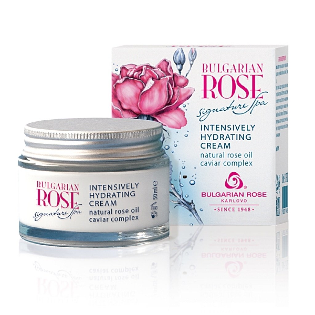 Hydrating Face Cream with Jojoba Oil and UV Filter" BULGARIAN ROSE SIGNATURE SPA", 50ml