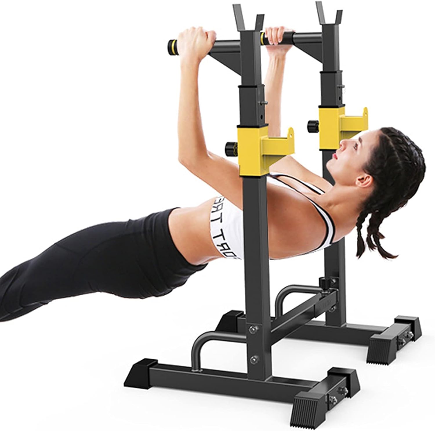 Adjustable Squat Rack MultiFunction Barbell Rack, Power Rack Exercise