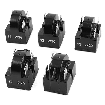 sourcingmap® Negro 5 piezas de 12 Ohm 3 Pin compresor del ...