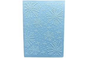 ZHXCGOOYX 3D Plastic Embossing Folder Template Christmas and Winter Snowflakes Texture 5x7 Inch for Card Making DIY Scrapbooking Paper Crafting Handmade Crafts Scrapbooking Arts Supplies Scrapbook Decor