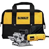 DEWALT Biscuit Joiner, 6.5 Amp, 10,000 RPM, Retractable 45 Degree Notch, for Depth Spots (DW682K)