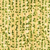 JPSOR 12pcs 84ft Fake Vines with Lights, Fake Ivy