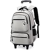 Sopnorm Boys Rolling Backpack, Kids Bookbag with Wheels,Kids Luggage on Wheels,Elementary School Trolley Back Pack