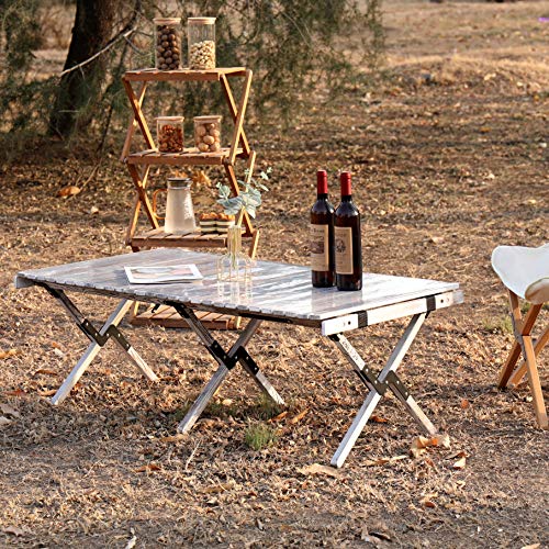 ZHONGLU CRAFTS Folding Table Camping Table Picnic Bench Portable