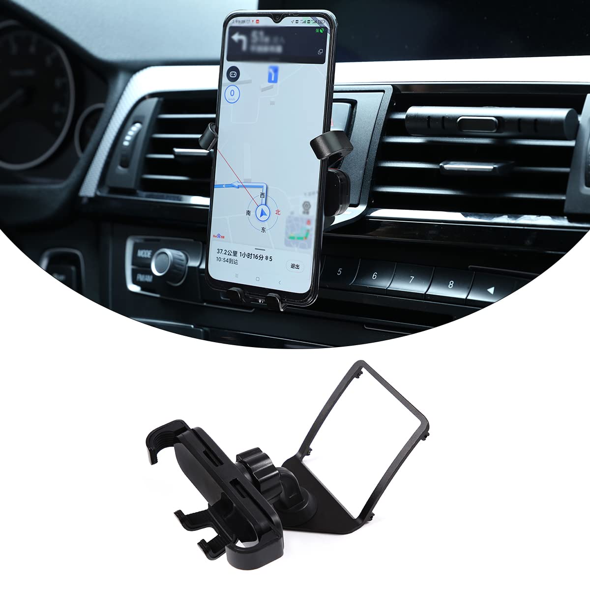 DIYUCAR Car Phone Holder Mount,Car Air Vent Mobile Phone Holder For BMW 1 2 3 4 Series F20 F21 F22 F23 F30 F31 F34 F32 F33 F36 2013-2019 (Black)
