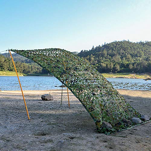 LOOGU Military Camouflage Net Reinforced Large Size – Ideal for Camouflage, Hunting, Garden Decoration, Shading, Photo, Terrace Awnings