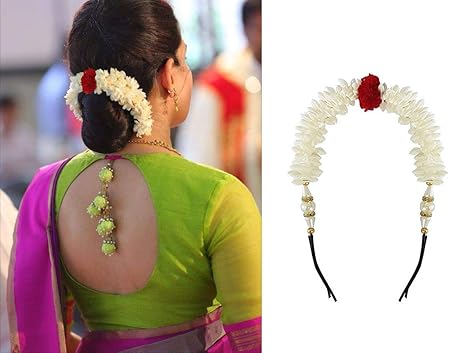 Leysin Bridal Hair Gajra For Bun Decoration For Women And Girls