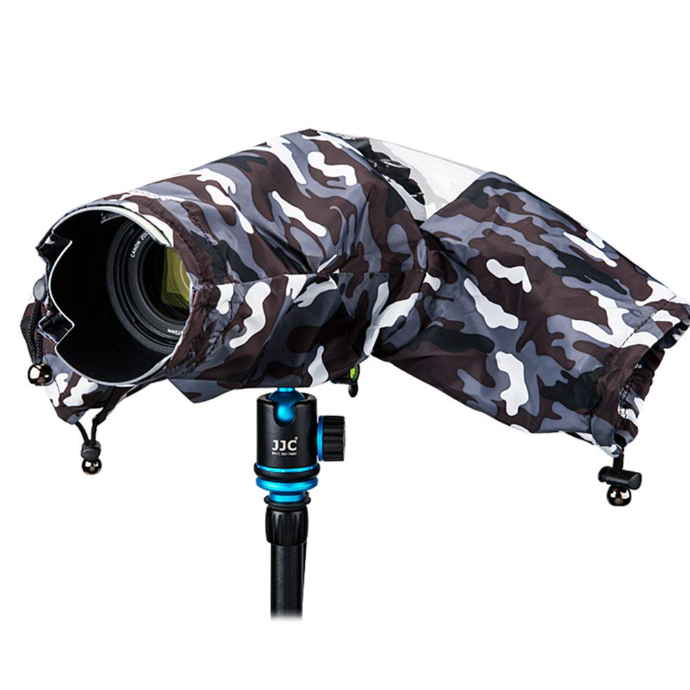 JJC Waterproof Camera Rain Cover for Nikon Sony DSLR & SLR Camera, Camcorder Lens Rain Coat Sleeve Weather Cover Water Covers Protection