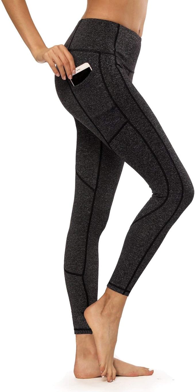 Women's Sports Pants Lines Long Fitness with Pants Skinny Phone Bag