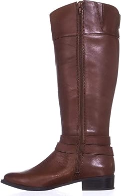 cognac riding boots wide calf