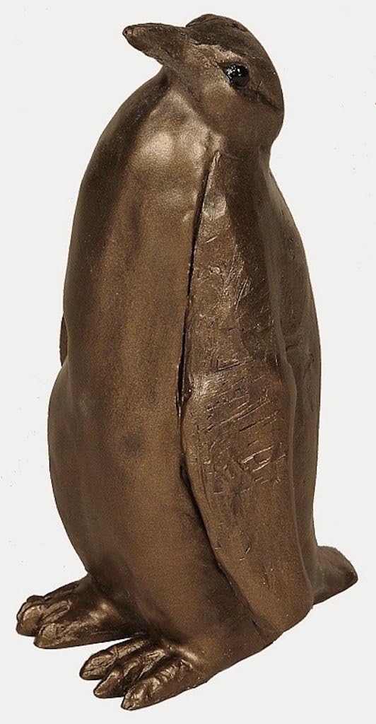 Frith Sculpture EMPEROR PENGUIN small by Paul Jenkins in cold cast bronze - S183