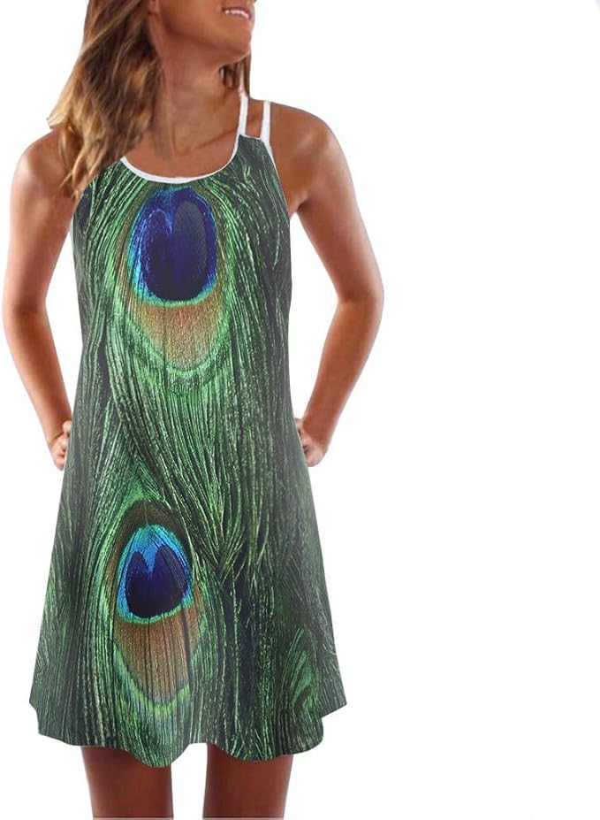 peacock sundress