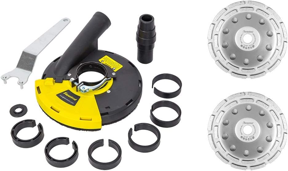 # 5 fanztool Amoladora de ángulo de extracción de polvo 150/180 mm + 2 x DIAMANTE Muela * * * devolución sin coste Service * * *