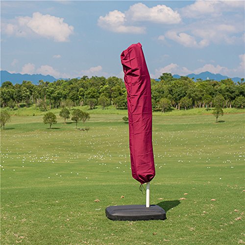 10 solar patio umbrella TheLAShop 10ft Rectangular Umbrella with Solar Lights
