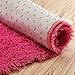 YOH Super Soft Area Rugs Silky Smooth Bedroom Mats for Living Room Kids Room Multicolor Optional Home Decor Carpets 2.6’x5.3’ (Rose Red)