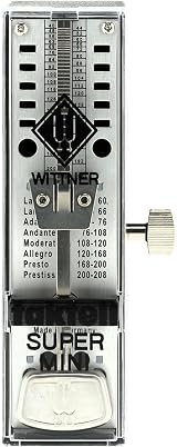 Wittner Metronome Taktell Super-Mini 880 Black Plastic Winding Germany view 2