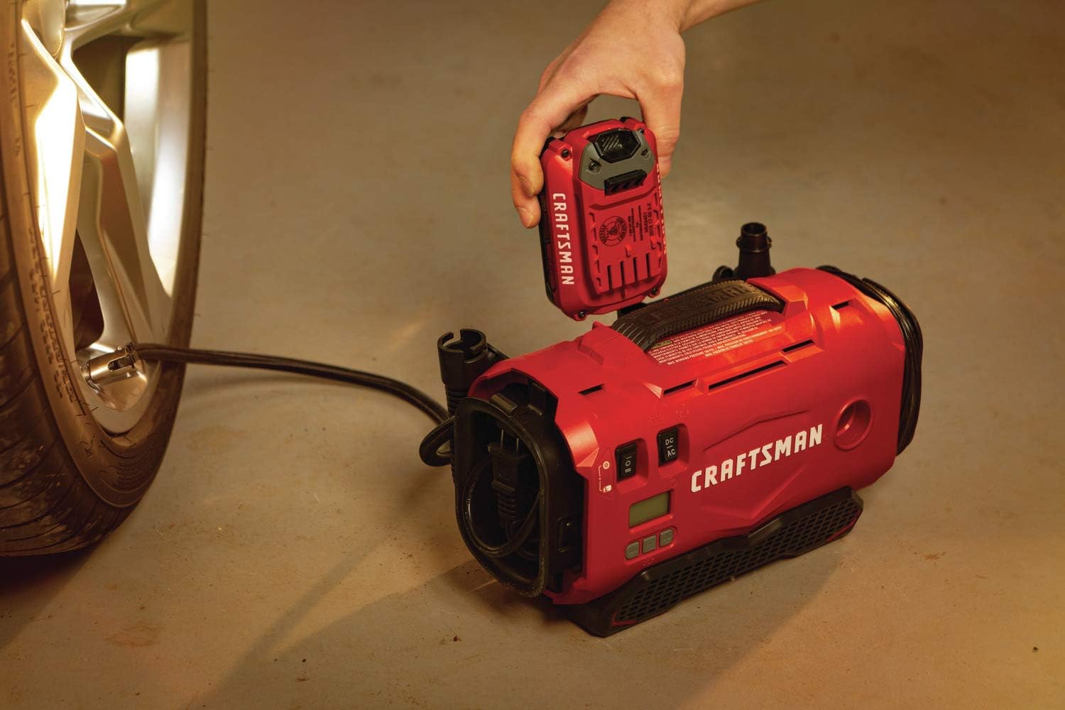 CRAFTSMAN V20 Inflator, Tool Only (CMCE520B),Red: Home Improvement