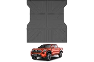 JTYZSM Truck Bed Mat for 2024 Toyota Tacoma 5FT Short Bed Liner All Weather Protection Bed Cargo Mat for 24 Tacoma Pickup Acc