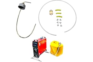 GENERIC Extra Capacity Fuel Tank Standpipe Kit for Diesel Heaters - All-Metal Rust-Proof Cap with 36” Tubing, Tygn Connectors, Hose Clamps, and Fuel Filter - Extend Runtime 5x