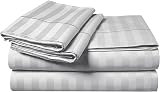 MOONLIGHT20015 Reversible Satin Stripe Duvet Cover Set King Silver 230x220 view 7
