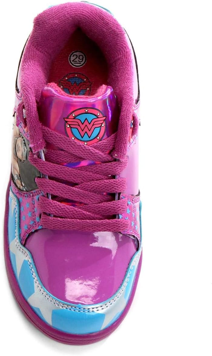 tenis de rodinha mulher maravilha