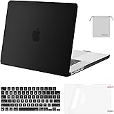 MOSISO Compatible with MacBook Pro 16 inch Case 2026 2025 2024 2023 2022 2021 M4 M3 M2 M1 A3403 A3186 A2991 A2780 A2485 Pro Max, Plastic Hard Shell&Keyboard Cover&Screen Film&Pouch, Black