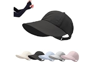 UPF Sun Protection Baseball Hat for Women & Men,Lightweight Wide Brim Quick-Dry Running Hat, Adjustable Hollow Top Sun Shield