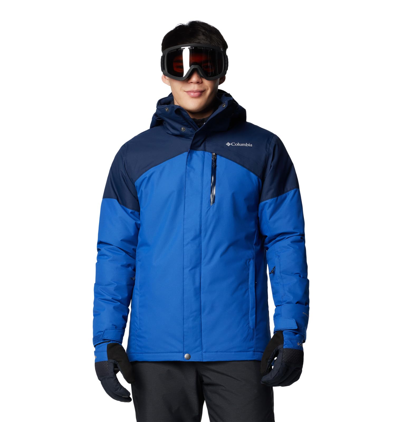 Photo 1 of Columbia Men's Last Tracks II Jacket, Mountain Blue/Collegiate Navy, Large