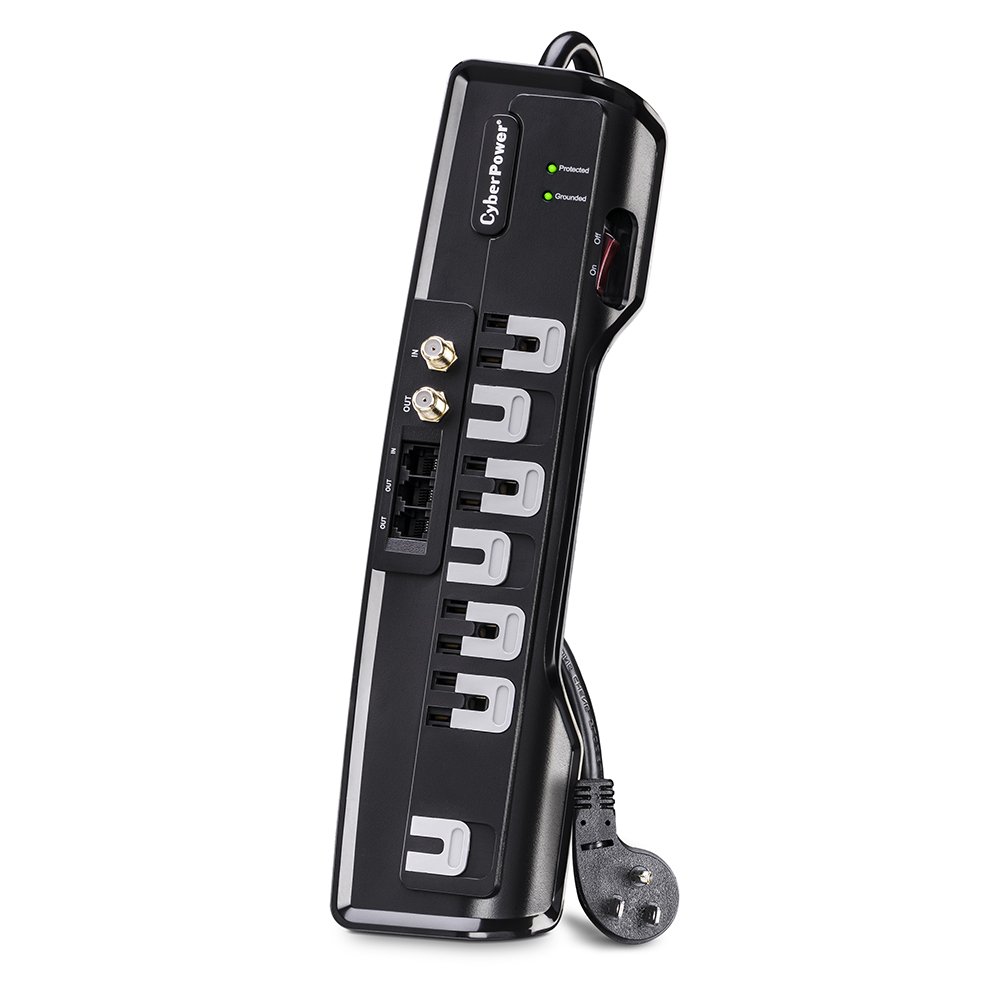 CyberPower CSHT706TCG Energy-Saving Home Office Surge Protector 2250J
