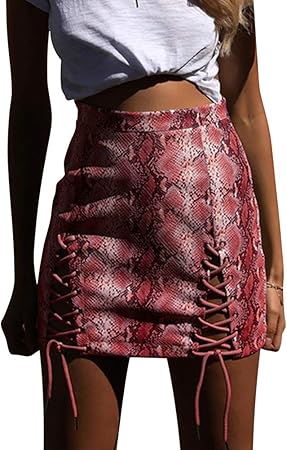 snakeskin skirt amazon