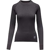 Thermowave 3in1 Merino Wool Women's Base Layer - Thermal Shirts for Women - Merino Wool Underwear Long Sleeve 330 GSM Quick Dry Extra Warm, Anthracite, S