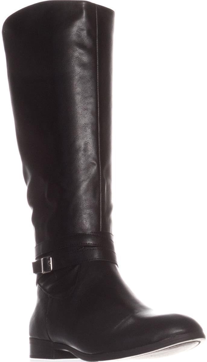 almond toe knee high boots