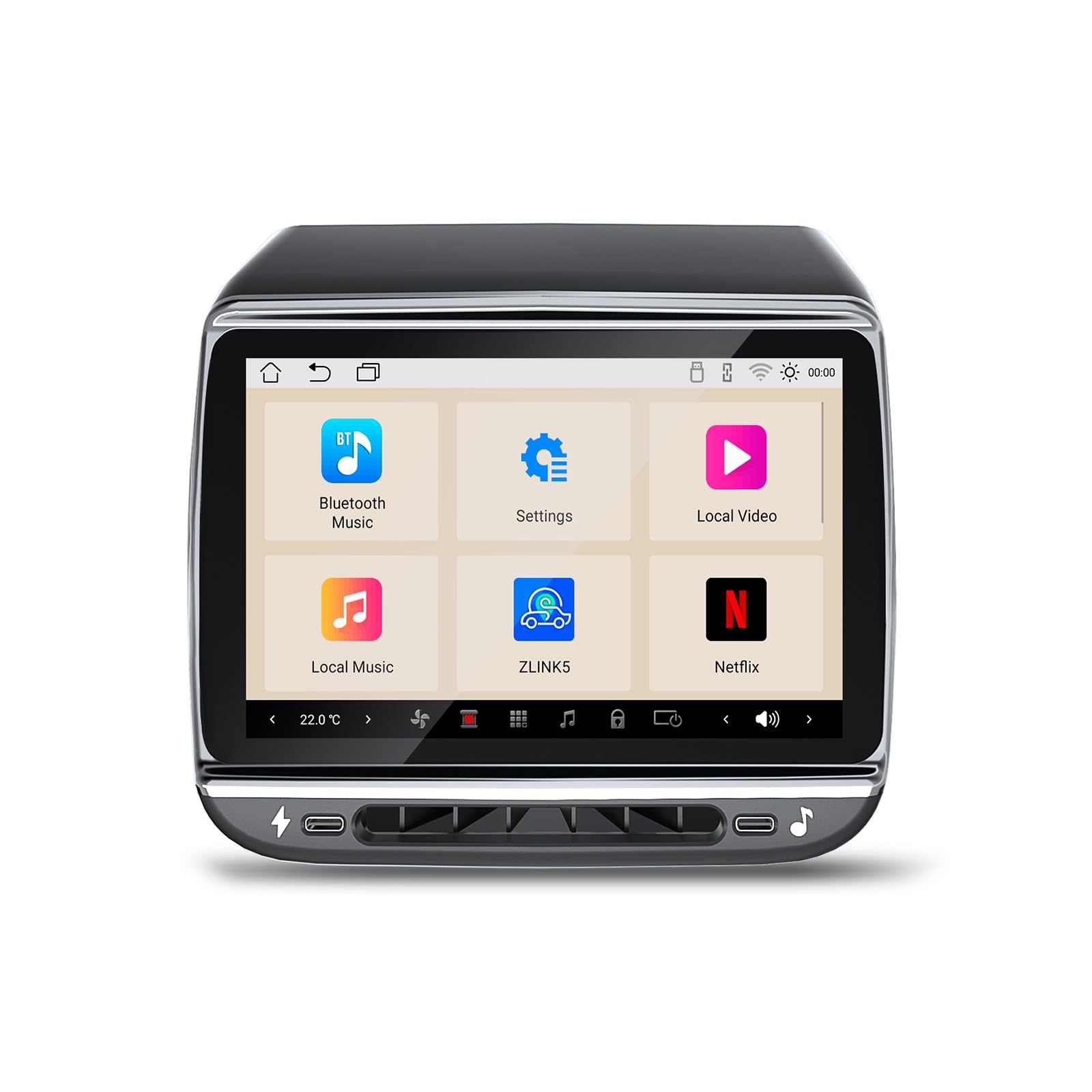 Photo 1 of Rear Display Screen for Tesla Model 3 2017-2023 & Y 2019-2024 Android 13 Entertainment Display 4G+64G 7.2" IPS Touchscreen with Air Conditioning Control Rear Seat Heating OTA Carplay&Android Auto