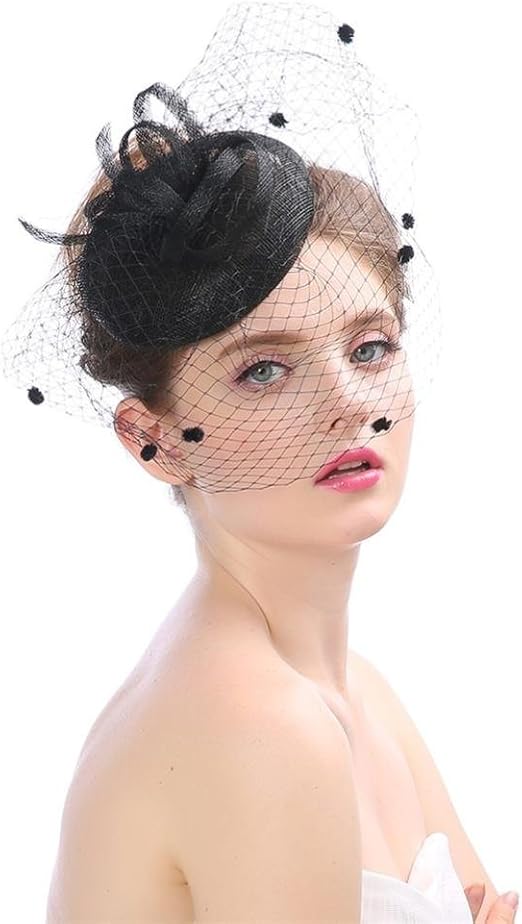 Vcenty Women S Vintage 50s Fascinators Cocktail Party Hair Clip