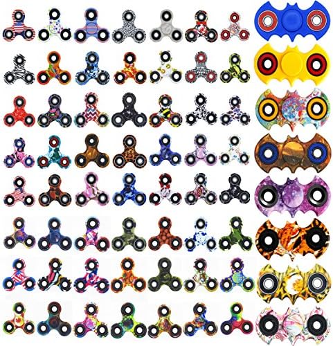 84 Styles Random Color Spinner Toys Fidget Hand Spinner Plastic EDC Tri-Fidget Spinner Metal Bat Spinner 20Pcs