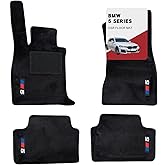 Custom 3D Car Mats for BMW 5 Series 2024-2025 (530i, 530e, 540i, 550i, M5) All-Weather Luminous Wool Carpet Car Mats - Custom Fit, Anti-Slip, Full Coverage with Logo