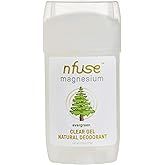nfuse Natural Magnesium Gel Deodorant - Pure USP grade Magnesium Chloride - Free of Aluminum, Parabens & Baking Soda (Evergreen)