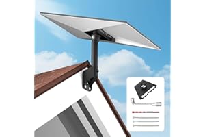 SUBFIX Starlink Gen 3 Mount, 360° Rotatable Starlink Roof Mount Compatible with V3 Starlink Standard Dish, Starlink Short Wall Mount, Starlink Mounting Kit, Starlink Pole Mount (Black)