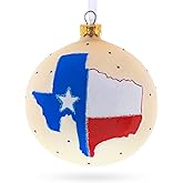Texas State, USA Glass Ball Christmas Ornament 4 Inches