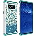Note 8 Case, Galaxy Note 8 Case, MagicSky [Shock Absorption] Studded Rhinestone Bling Hybrid Dual Layer Armor Defender Protective Case Cover for Samsung Galaxy Note 8 (Flower1)