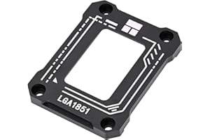 Thermalright LGA1851 CPU Contact Frame - 2.1" x 70mm x 6.25mm, Desktop Compatible, Aluminum Alloy, Black