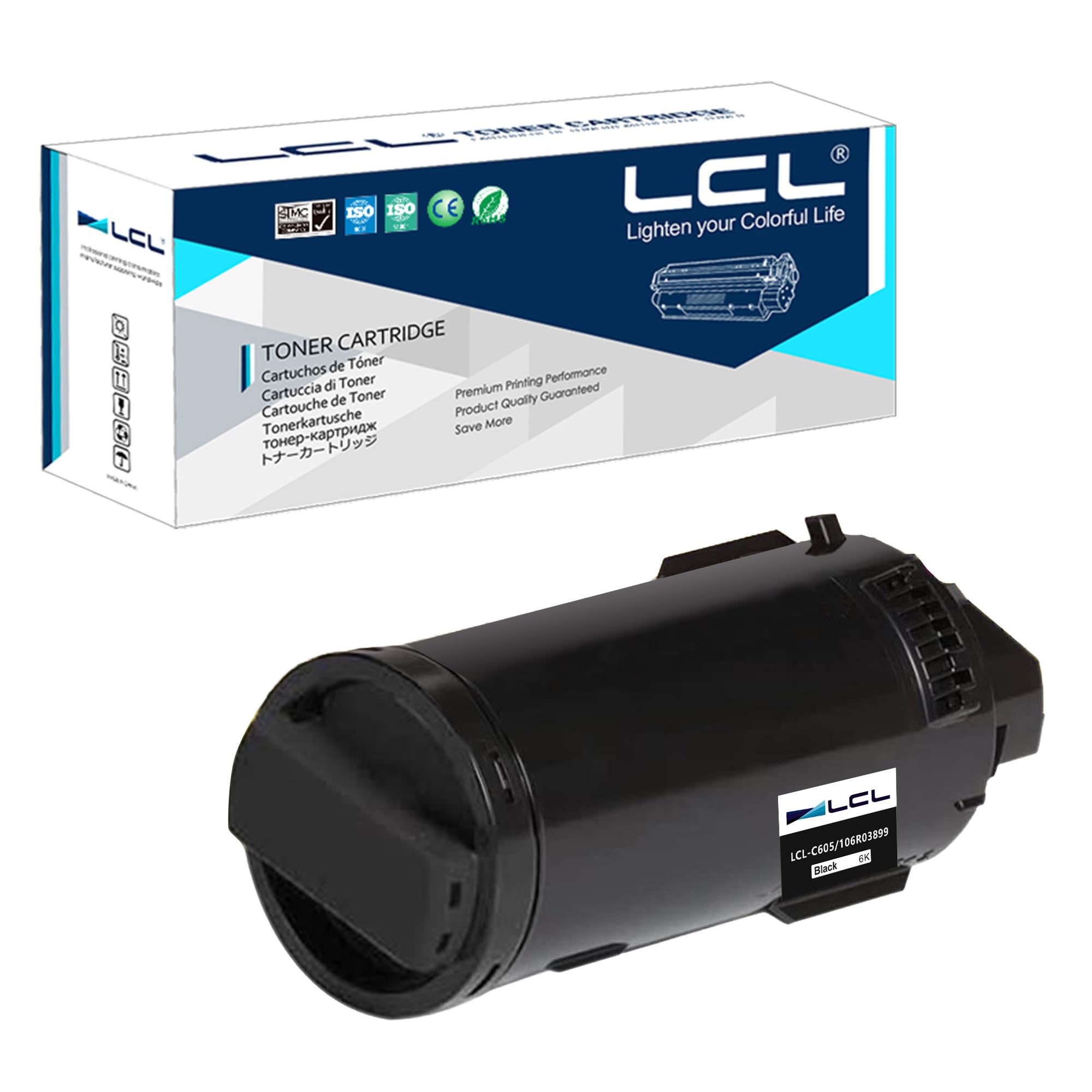 LCL Compatible Toner Cartridge for VersaLink C605 C600 C600N C600DN 106R03899 (1 Black) Replacement for Xerox VersaLink C605 C600 C600N C600DN C600DT C600DX C600DXF C600DXP C605X C605XLM C600V/N