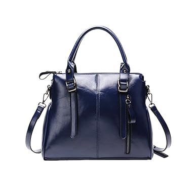 Tubackpack TUBACKPACK Women Top Handle Handbags Satchel Purse Tote Bag Shoulder Bag (Blue)