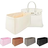 Soying Organizer Insert for Birkin 20/25/30/35/40/45, Nylon Inner Bag Organiser(Size: BK25, Color: Craie)