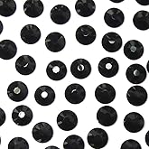 Jet (280) Black Austrian Crystal Austria 2058 Xilion Rose 9ss 2.6mm Flatback No-Hotfix Rhinestones ss9 Nail Art 144 pcs (1 Gross) Bling DIY Tiny Round gems Resin Jewellery