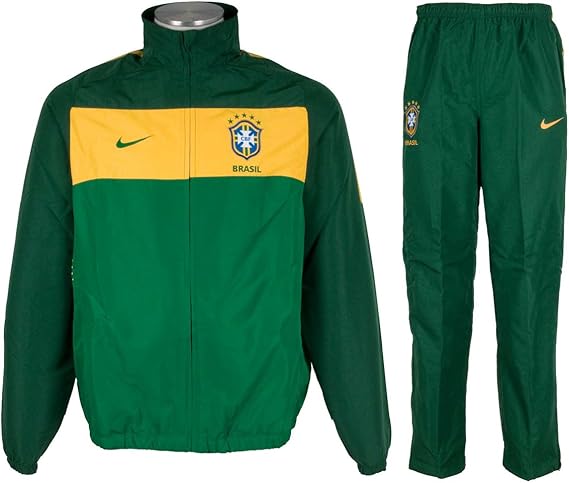 Amazon.com: Nike Brasil Men's Woven Track Suit (Dark Green): Clothing
