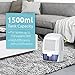 hysure 1500ml Dehumidifier, 2200 Cubic Feet, Compact and Portable for Damp Air, Mold, Moisture in Home, Kitchen, Bedroom, Basement, Caravan, Office, Garage